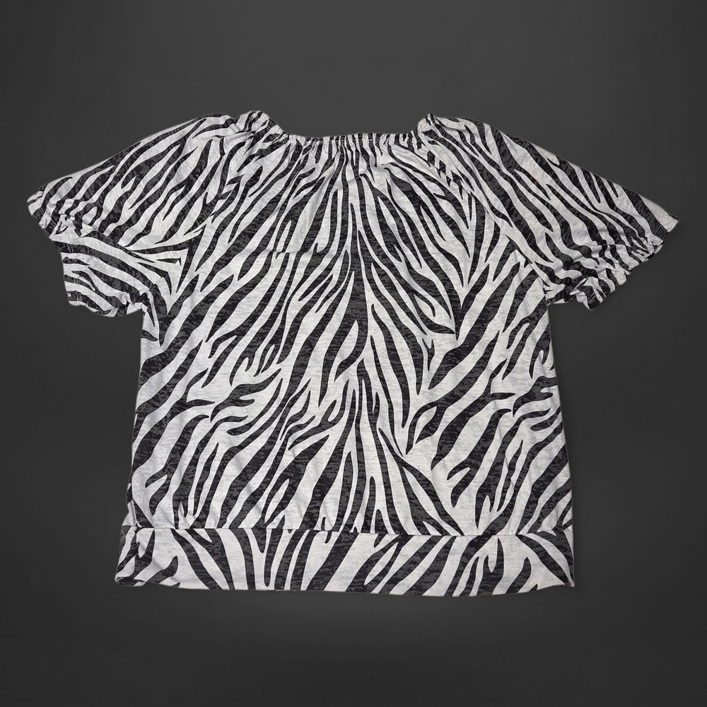 Cathy Daniels Zebra Print Blouse - Picture 4 of 5